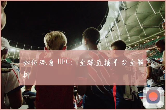 如何观看 UFC:全球直播平台全解析